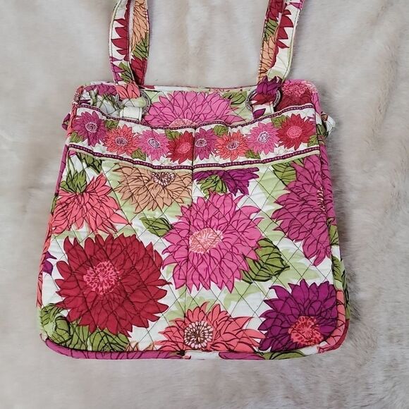 VERA BRADLEY HELLO DAHLIA TOTE PURSE (RETIRED PATTERN) - Picture 2 of 8
